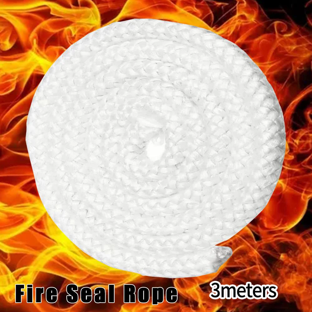 

For Boiler Industrial Oven Rope Seal Chimneys And Fireplaces Log Burner Wood Burning 3 Meter Length Fiberglass