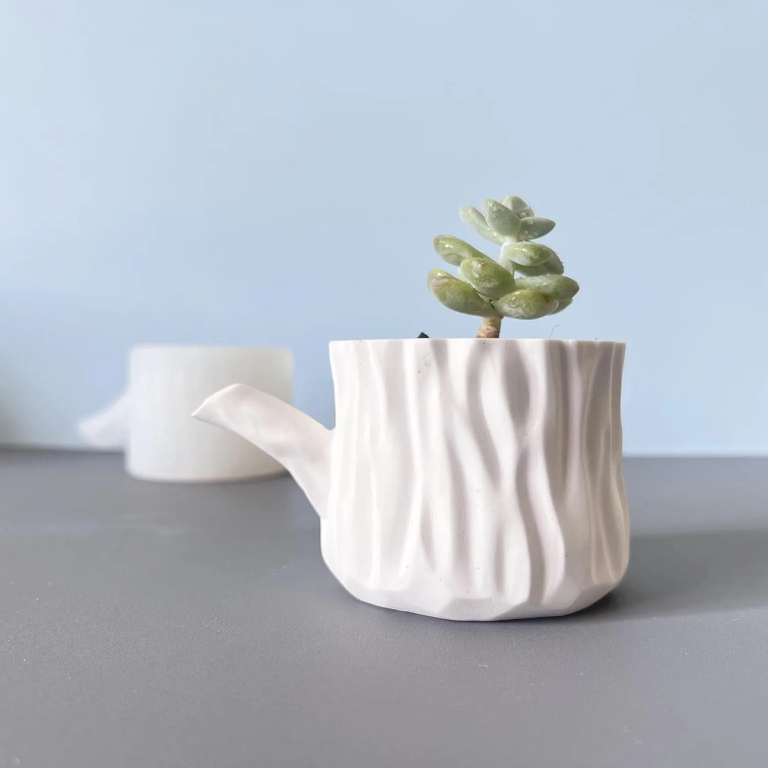 قالب من السيليكون الجص شمعة كوب الروائح كأس مقبض الجص زهرية للديكور المنزل Diy بها بنفسك مشروع زارع #1