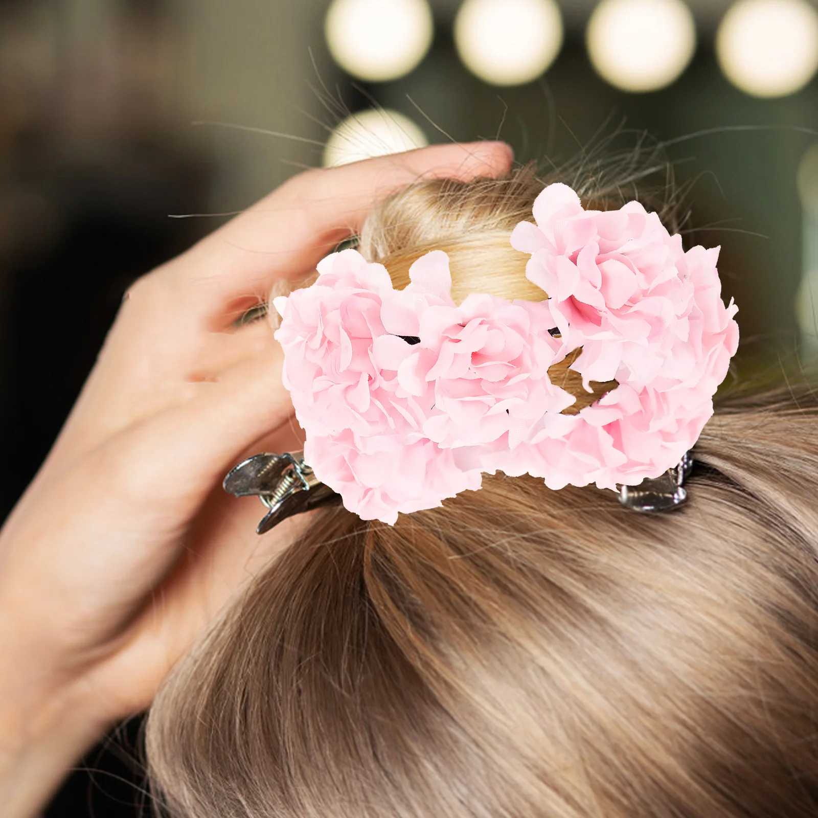 قطعة واحدة من ربطة شعر الورد بتصميم بسيط قابلة للتمدد للعرائس والنساء والفتيات ملابس يومية سهلة المطابقة هدية لافتة للنظر