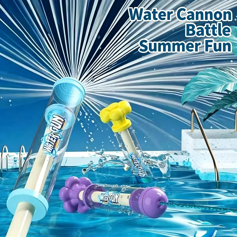 Kids Pull‑Out Squirt Water Gun with Firework‑Shaped Spray, Summer Beach Pool Water‑Fighting Game Toy Outdoor Swimming Water Play