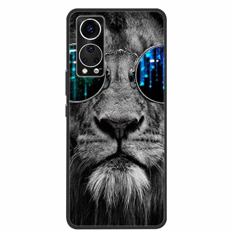 For ZTE Axon 30 Phone Case Cover Cool Wolf Lion Tiger Black Silicone Soft Funda For ZTE Axon 30 Back Cover Case Axon30 5G Coque