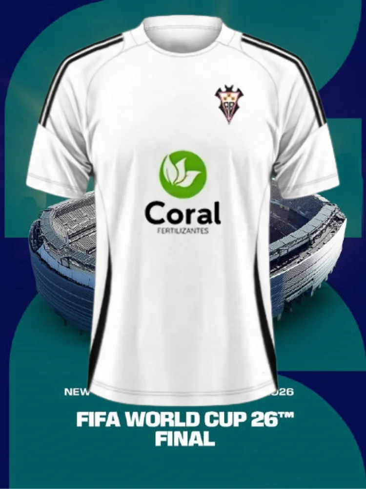 Camiseta Deportiva de Fútbol Atlético Albacete, Diseño 3D, para Adultos y Niños, Secado Rápido, Suave, para Verano