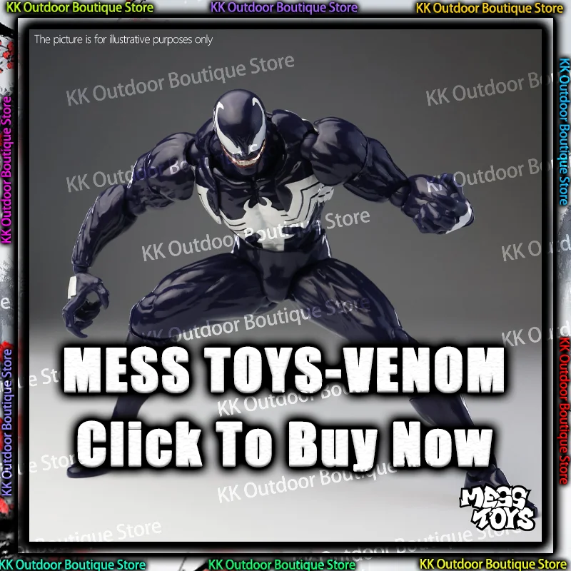 

NEW Mess Toys Venom Spider Man Lethal Neighbor Symbiotic Black Suit Messtoys Spiderman Anime Action Figure Model Doll Gifts Toys