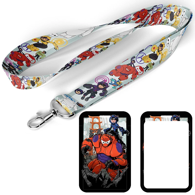 A3634 Cartoon Hero Neck Strap Cool Lanyard Credit Card Holders Keychain Key Holder DIY Hanging Rope Phone Accessories Gift