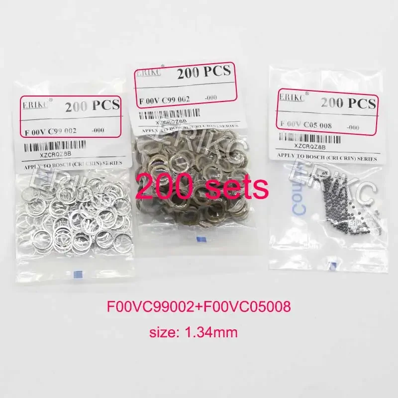 F00VC99002 F00VC05008 Common Rail Injector Ceramic Ball Repair Kits F 00V C05 008 Fuel Injector Kits Diameter 1.34mm for BOSCH