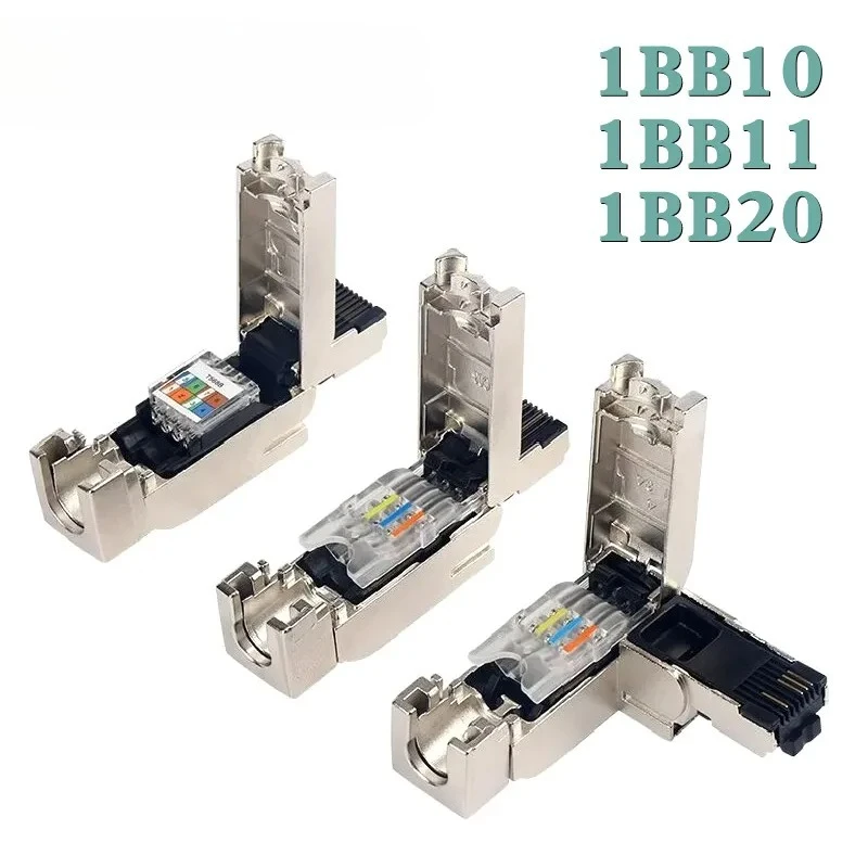 Industriële Siemens Metaal Afgeschermde RJ45 Stekkeradapter 4-pins 6GK1901-1BB10 Ethernet Crystal Head 8-pins 1B Geen Druk 180 °   Connector - afbeelding 2