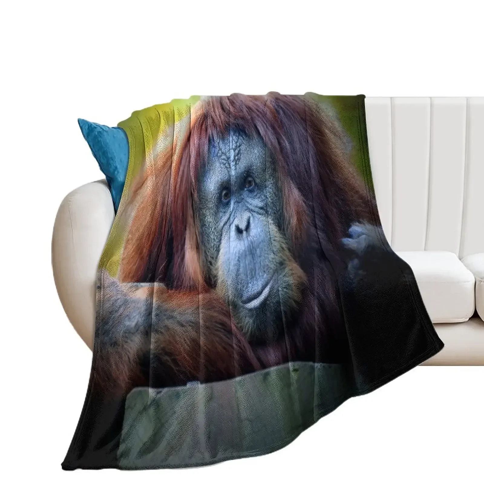 Orangutan Throw Blanket Winter beds Luxury St Sleeping Bag Blankets