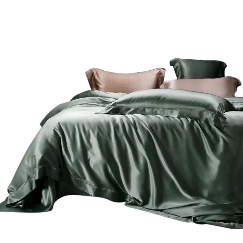 

Meticulous workmanship Luxury Factory prices wholesale hot sale silk bedsheet bedding set 4