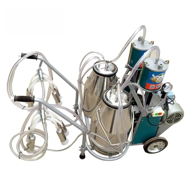 Cow and Goat Cluster Portable Milking Machine Used Portable Milking Machine for Dairy Farm