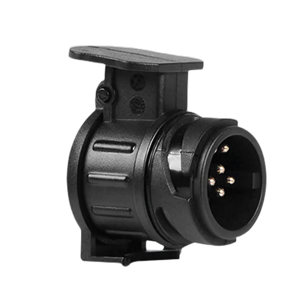 

Переходник с 13-контактного на 7-контактный разъем для мини-прицепов, мини-адаптер-розетка 12В для буксировочных тягачей и туристических прицепов