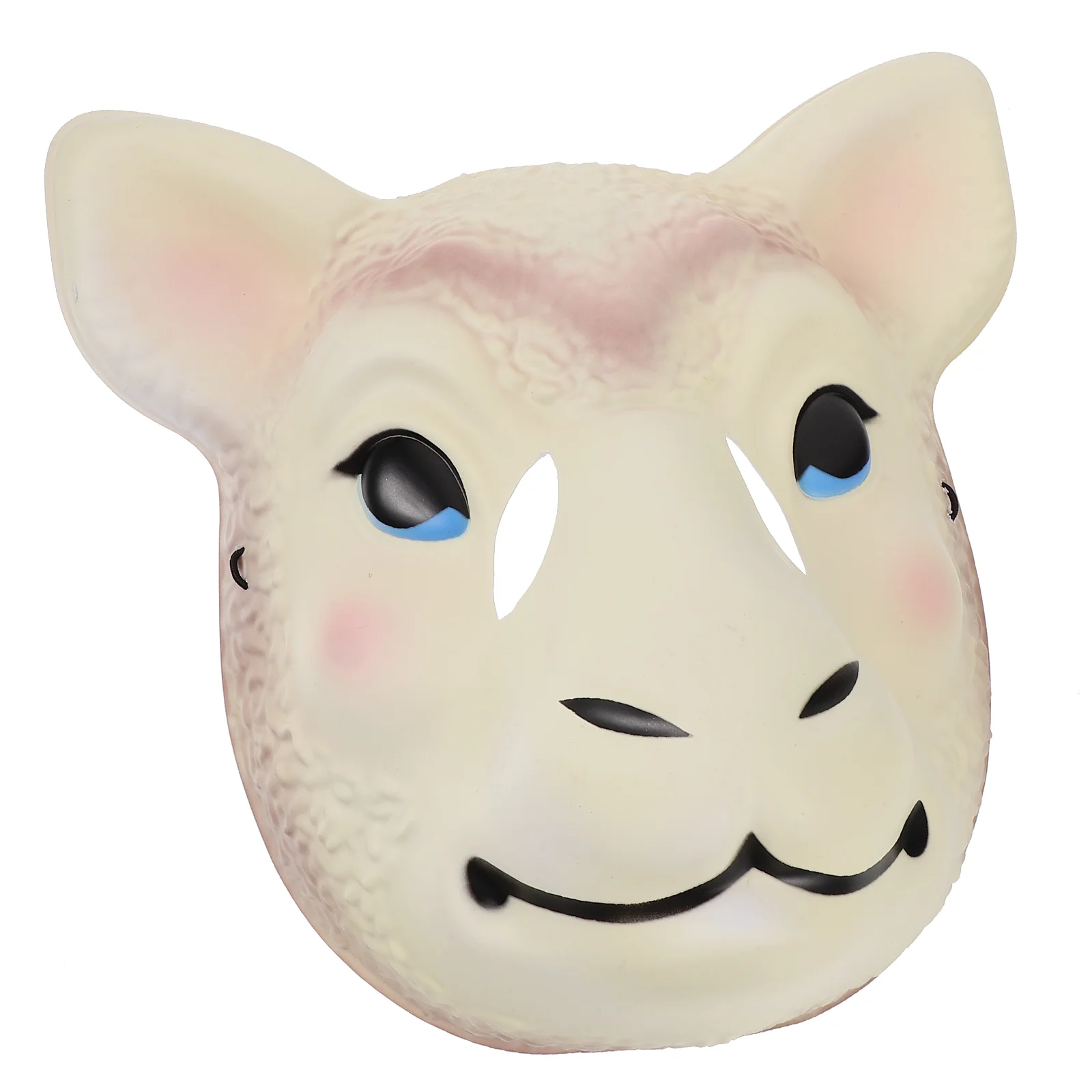 Makeup Animal Sheep Head Mask Child Adult Halloween Costume Sheepmask Pvc Wolf Prom