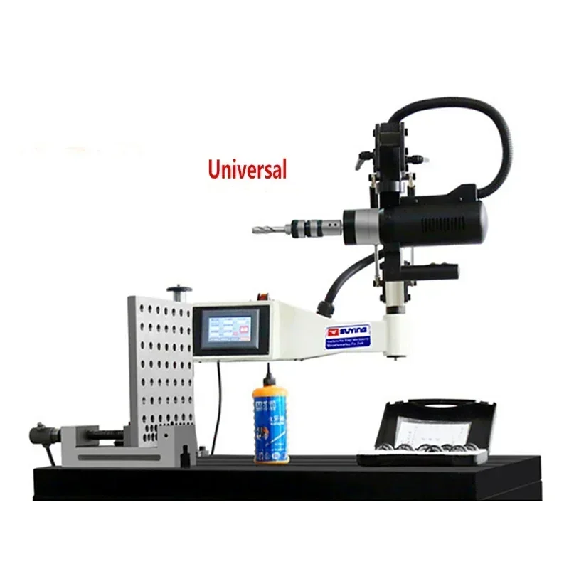 Electric Tapper Universal Vertical Tapping Machine M3-M16 M6-M24 M6-M36 Metal Threading Machine Tools with ISO/DIN/JIS Chuck Kit