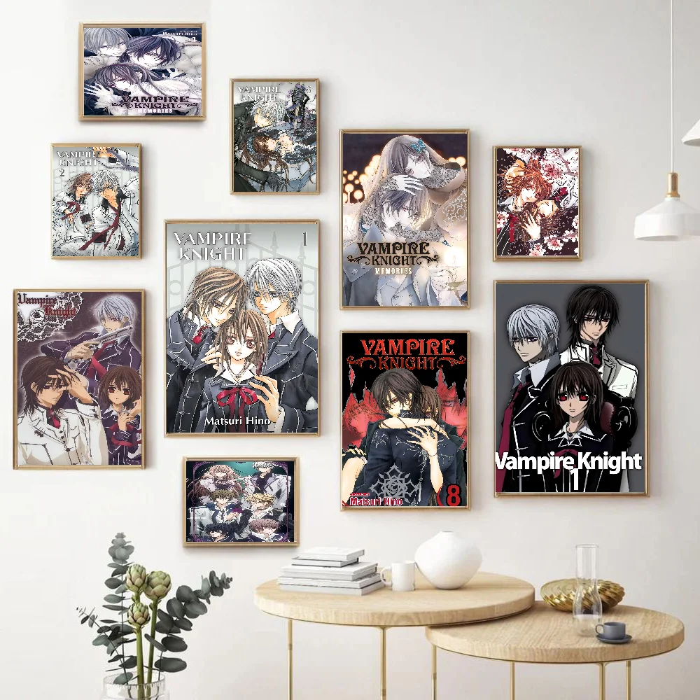 

Anime Vampire Knight Classic Vintage Posters Vintage Room Home Bar Cafe Decor Nordic Home Decor