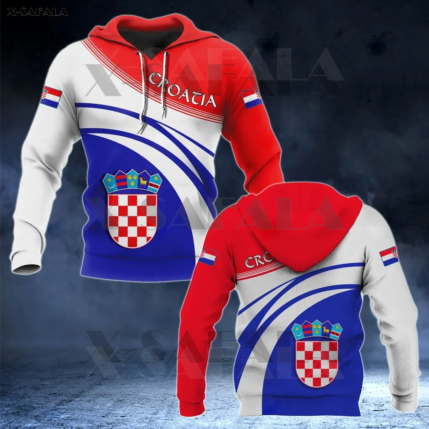 

CROATIA COAT OF ARMS Flag 3D Printed Zipper Hoodie Man Pullover Sweatshirt Hooded Jacket Jersey Tracksuits Shirt Apparel