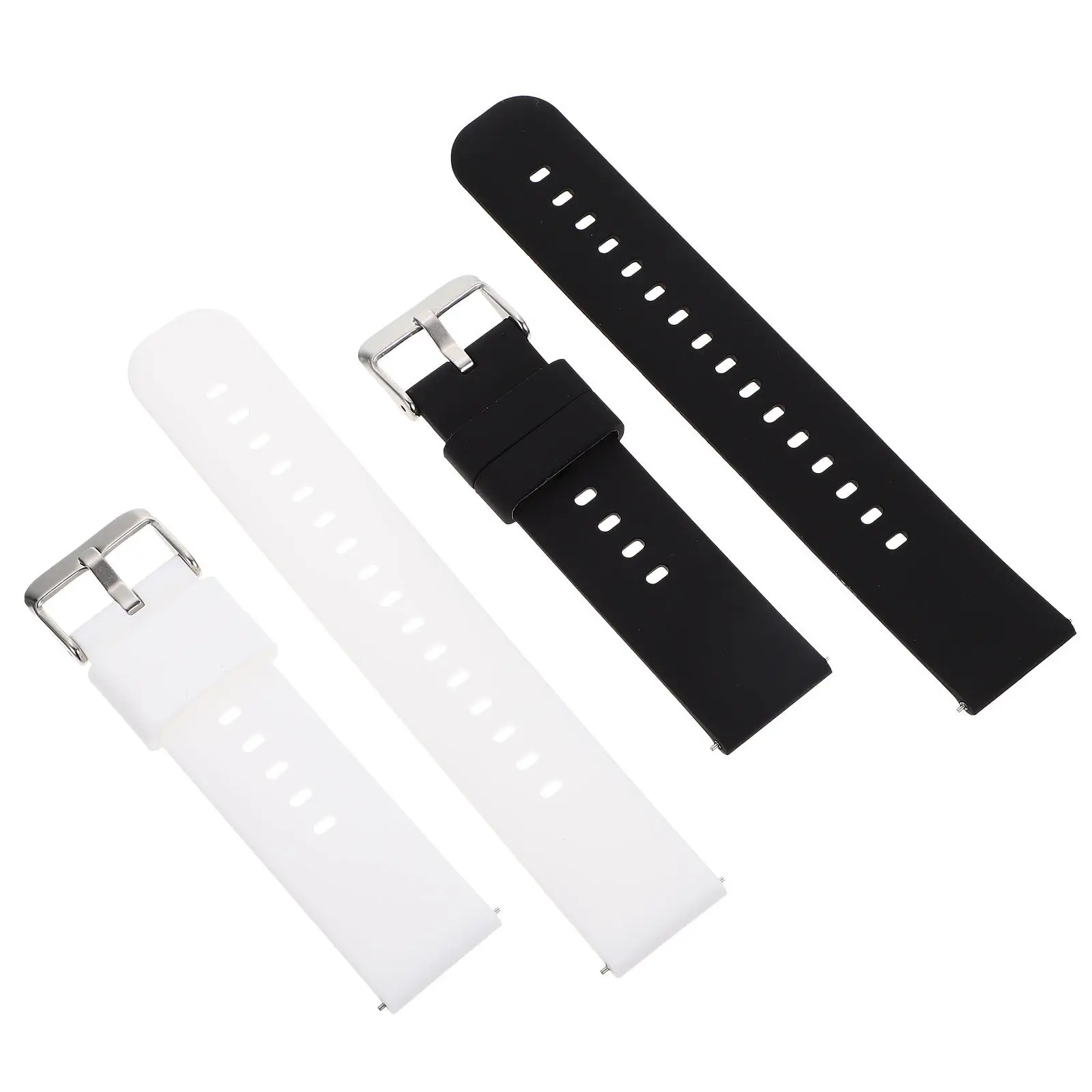 

Силиконовый ремешок для часов, 2 шт., простая установка, регулируемый ремешок для умных часов, дышащий, удобный, сменный ремешок для часов