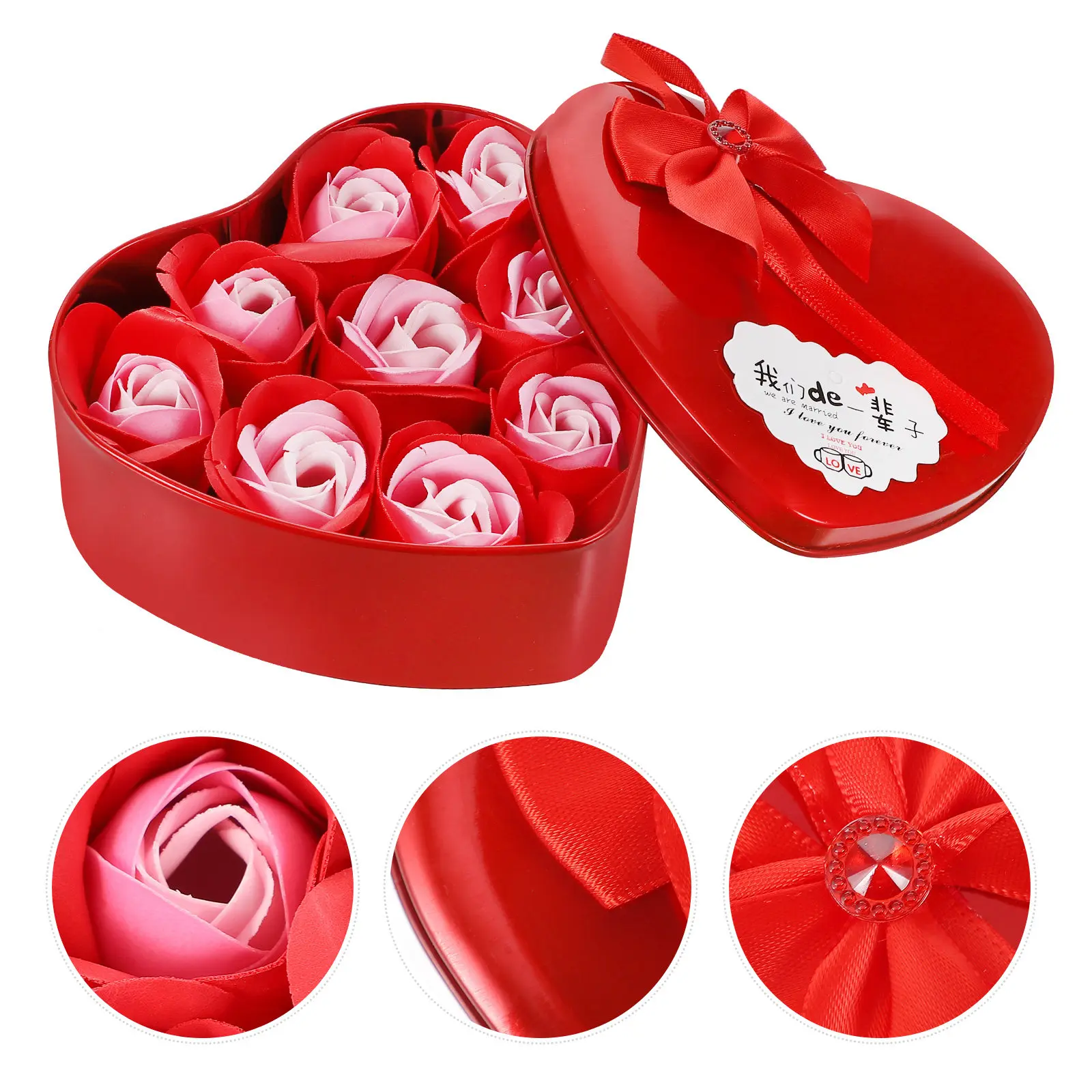 Floral Scented Soap Gift Simulation Gifts Supplies Colorful Romantic Case