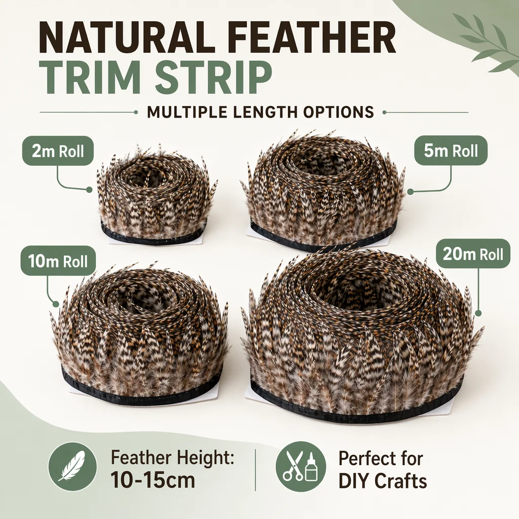 Ruban de plumes de faisan natu - Fringe Ribbon Sewing avis et prix