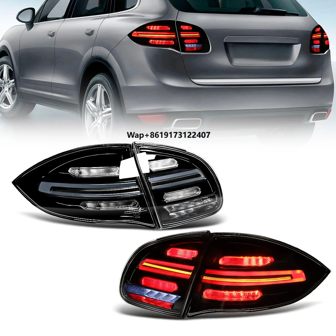 

Задний бампер с LED-фонарями и указателями поворота для 958.1 2011-2014 годов выпуска, напрямую от производителя