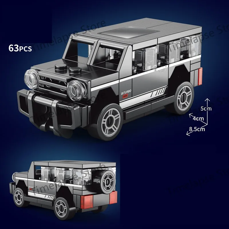 NEUE DIY Vier Grid Racers Racing Auto Zurückziehen Geschwindigkeit Fahrzeug Bausteine Kit Jungen Ziegel Film Modell Kinder Spielzeug Stadt Ideen