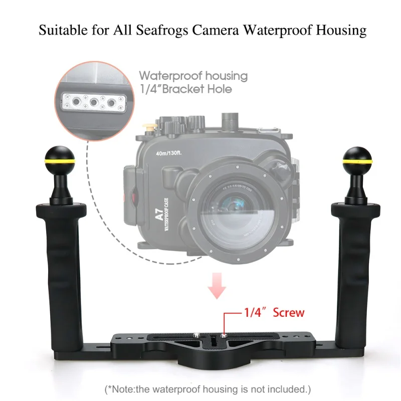 

Seafrog Diving Camera housing Handle Tray Grip Bracket shutter trigger for gopro Phone TG5 Sony Canon Underwater Photography