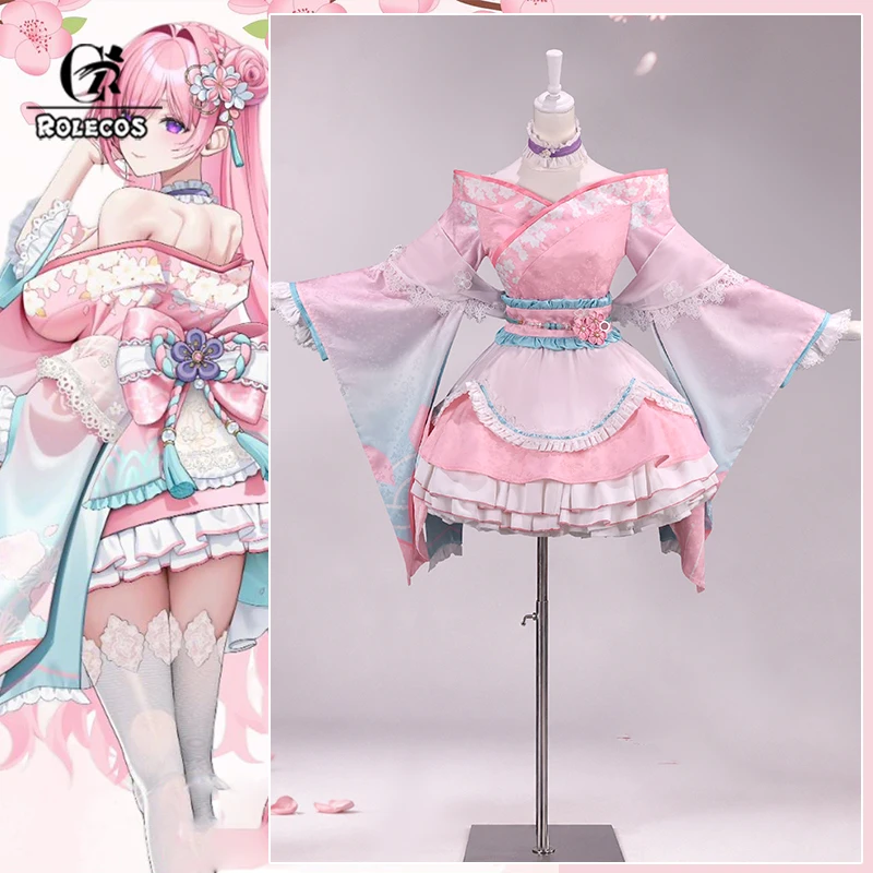 Disfraz de Cosplay de Dorothy de NIKKE, Diosa de la Victoria, Kimono de Viaje de Exploración Primaveral, Vestido Rosa para Mujer, Nueva Piel