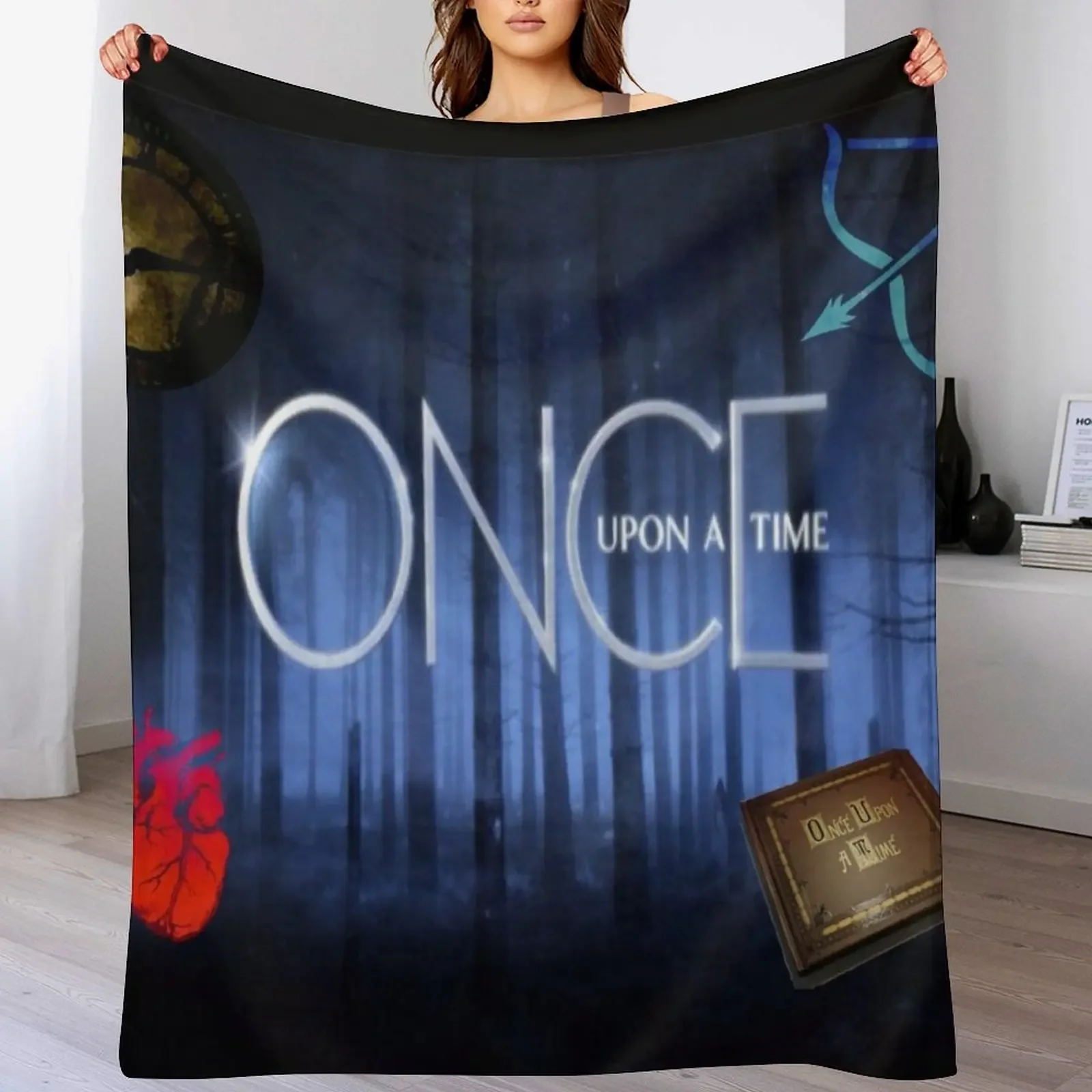 

ONCE UPON A TIME Throw Blanket Soft Plaid Large for winter blankets ands Blankets