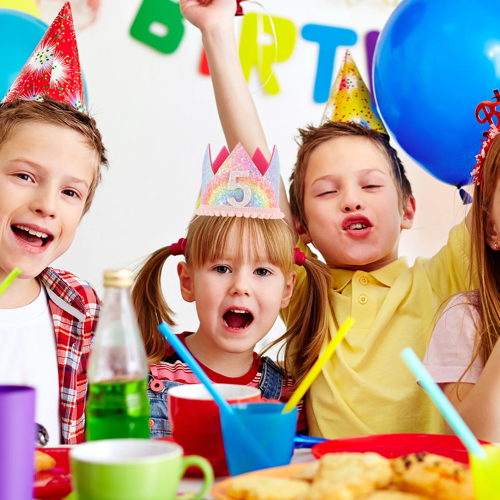 

Birthday Party Hats Number Hat Shower Headband Toddler Crown Number Birthday Crown Hat Party Cap