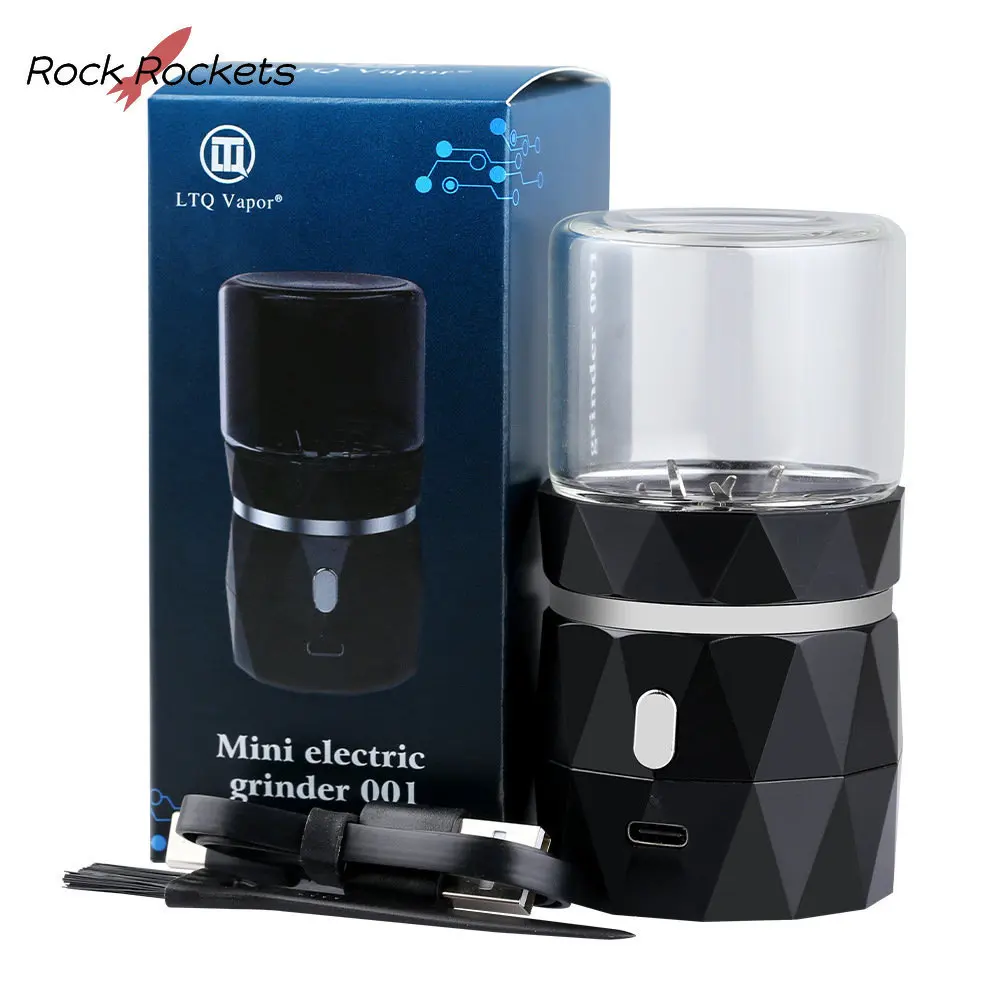 R&R High Power LTQ Electric Tobacco Grinder Diamond Spice Crusher Stainless Steel Grass Grinders Smoking Accessories for Home