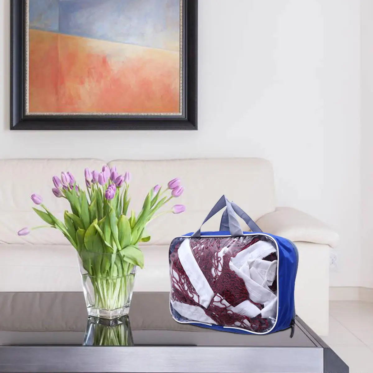 

Портативная сетка для бадминтона: высококачественная, без спутывания, простая в установке, идеально подходит для тренировок в помещении и на улице