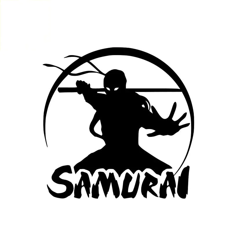 

Car sticker cool Japanese samurai fighting sports vinyl decal PVC waterproof and sunscreen 20CM