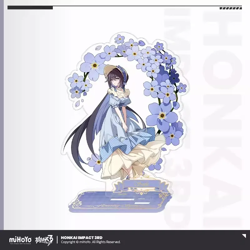 [Genuine] Game Honkai Impact 3 FLOVERING SPRING Series Acrylic Stand Elysia Cosplay 3D Accessories  FuHua Anime Cartoon DIY