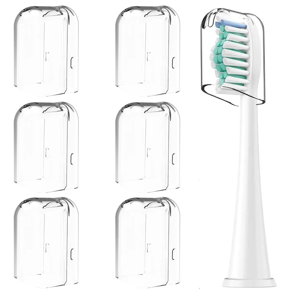 

6 Pcs Reusable Toothbrush Head Covers Compatible with Philips Sonicare Electric Toothbrush Heads for Storage in Home and Travel
