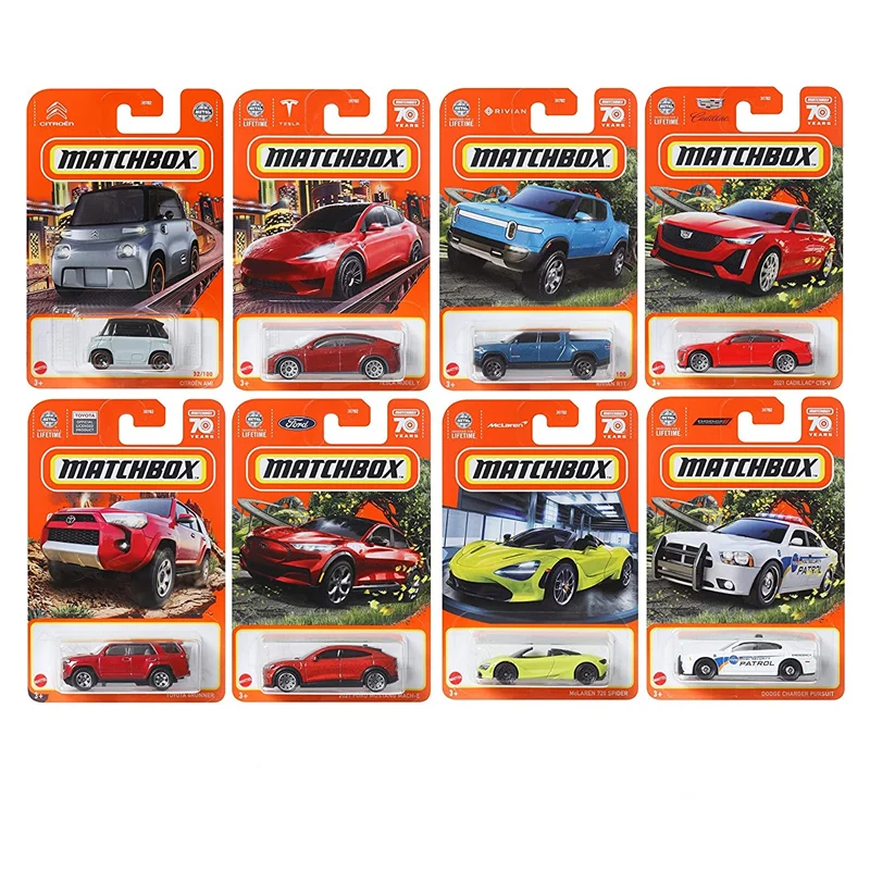 2023 MATCHBOX 1:64 BENTAYGA AMC Ford INTERCEPTOR Cadillca RIVIAN KOENIGSEGG GEMERA express 918 spyder TESLA diecast car model