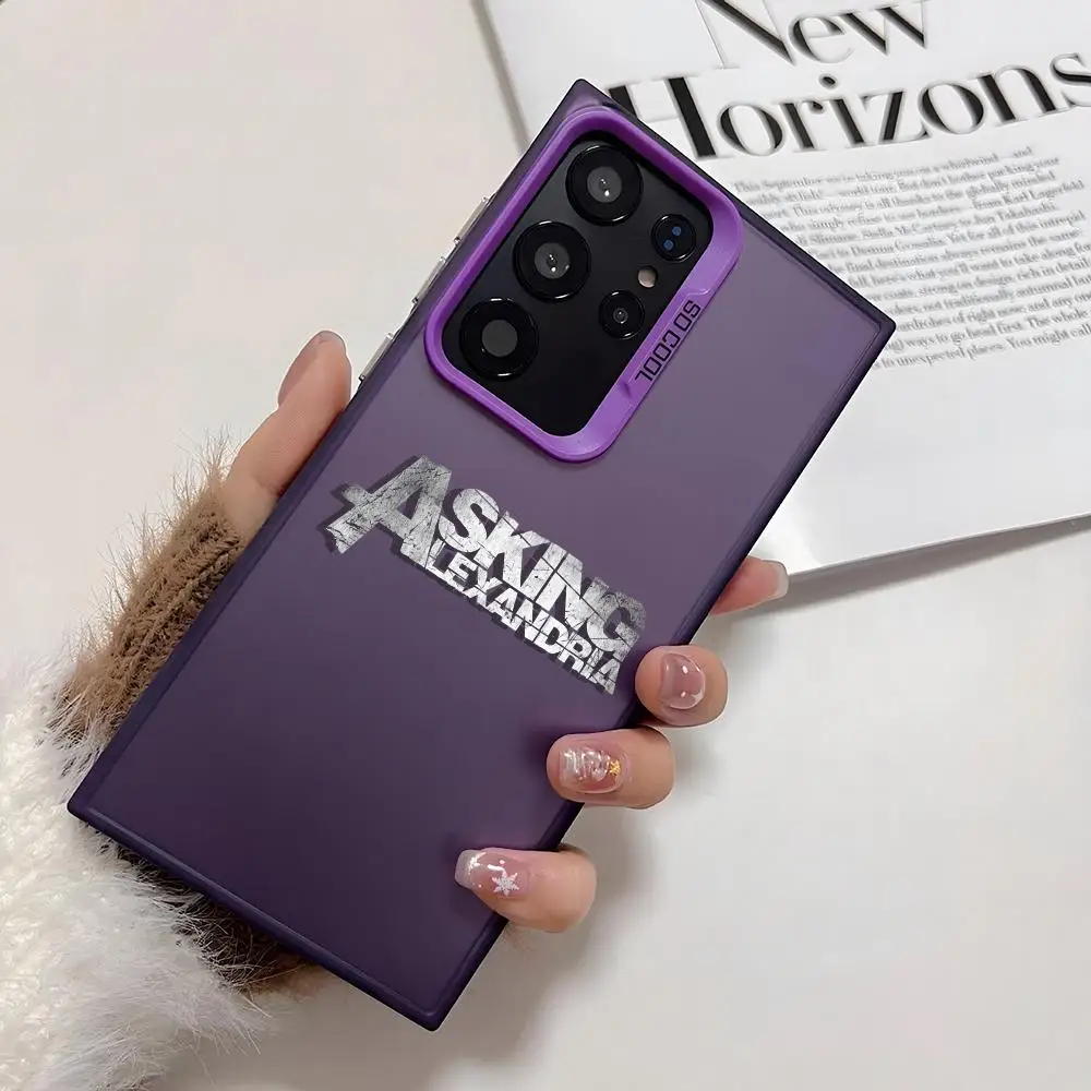 حافظة لهاتف سامسونج جالاكسي S25 Edge S24 S23 S22 S21 S20 Ultra Funda غطاء فضي من السيليكون