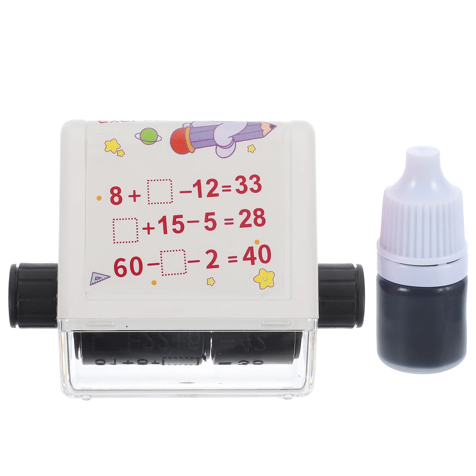 Addition and Subtraction Teaching Stamp Small Learning Roller Seal Math Practice Pp Students Primary School