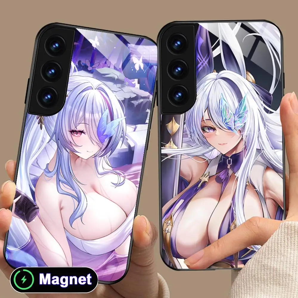 Azur Lane Unzen Phone Case for Samsung Galaxy S26 S25 S24 S23 S22 S21 S20 Note20 Plus FE Ultra Glass Magnet Cover