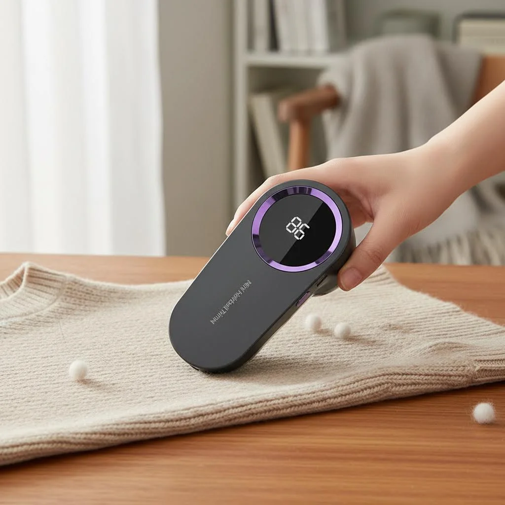 Electric Remover Machine Anti Lint Shaver Fabric Digital Display Pellet USB Rechargeable Ergonomic for Clothes Fluff Sweater