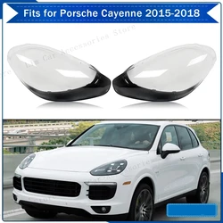 Headlight Replace Original Lens Shell For Porsche Cayenne 2015 2016 2017 Headlamp Cover Shade Transparent Plexiglass Lampshade