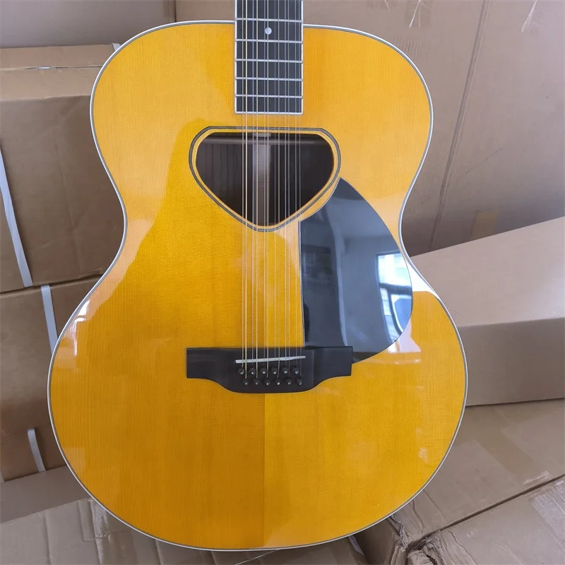 full  solid wood hand craft 12 string baritone acoustic guitar, customized guitars, 27.75inch scale length