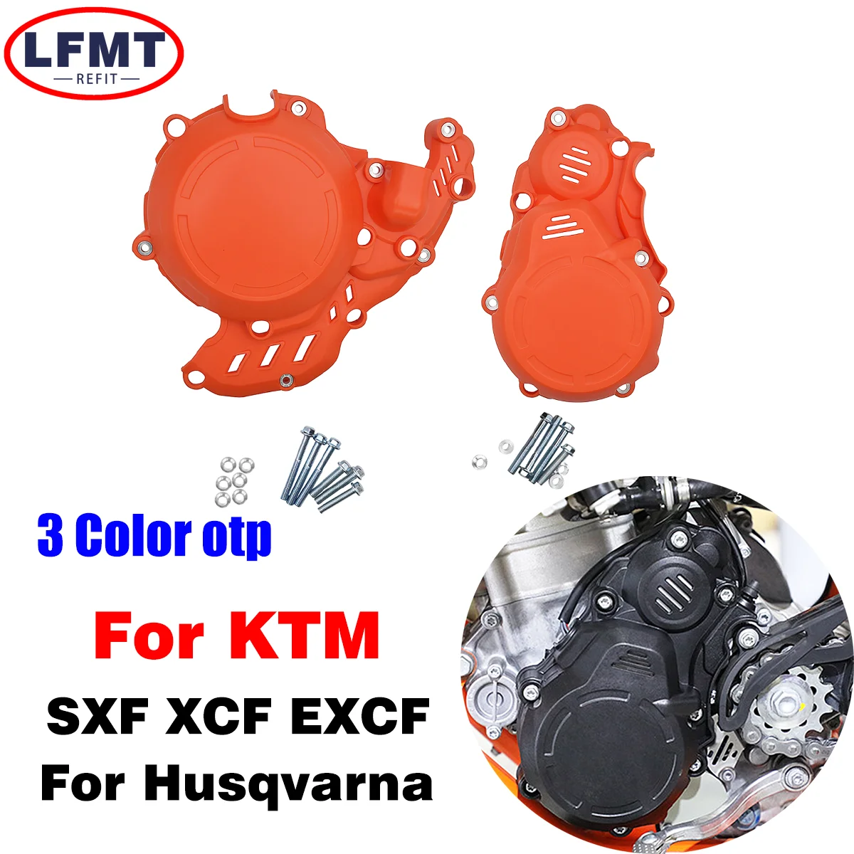 

Motorcycle Ignition Guard Cover Clutch Protector For Husqvarna FE250 350 FE350S For KTM EXCF 250 350 XCFW 2017 2018 2019-2023