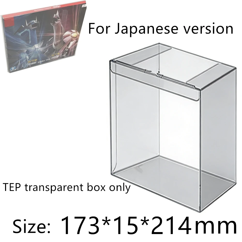 Transparent Box Protector For Pokémon Brilliant Diamond/Shining Pearl Double Pack PET Storage Game Shell Clear Display Case