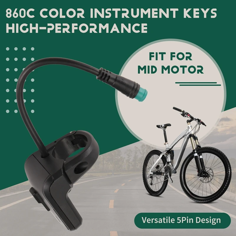 For Bafang Mid Drive Motor 5Pin Bafang 860C LCD Color Display Switch Key For Mid Motor Mountain Bike