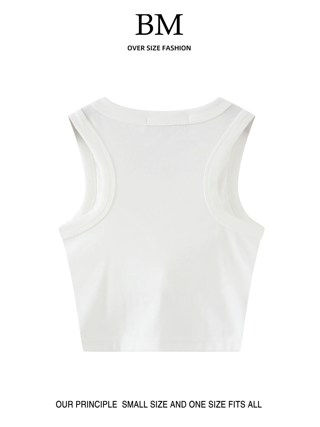 BM Faion Street Sle Tank Top No Sve Work Number Vest Inner Wear with Chest Pad Summer Outerwear ort Cotton Pure Color