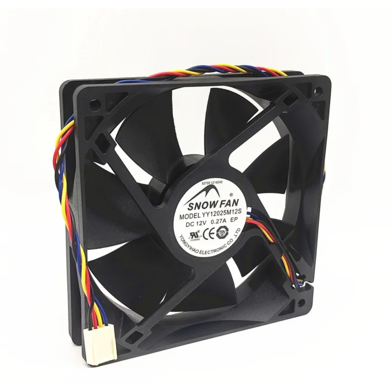 Imagem -02 - Snowfan-computador Power Supply Chassis Ventilador Yy12025m12s 0.27a 12cm 12025 12025