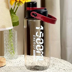 1500ml-2000ml Large Capacity Plastic Water Bottle Outdoor Men'S And Women'S Fitness And Sports Belt Handle Summer Explosion-Proo