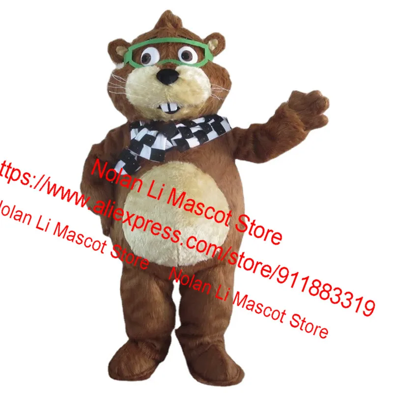 High Quality EVA Material Helmet Brown Chipmunk Mascot Costume Cartoon Suit Birthday Party Masquerade Cosplay Adult Size 1013