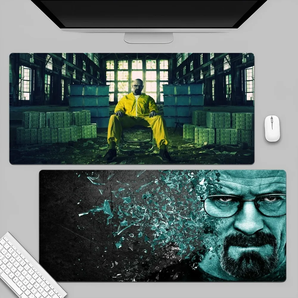 H-heisenberg breaking bad Mousepad 80x30cm XL Lockedge Office Computer Desk Mat Table Keyboard Big Mouse Pad Laptop Cushion