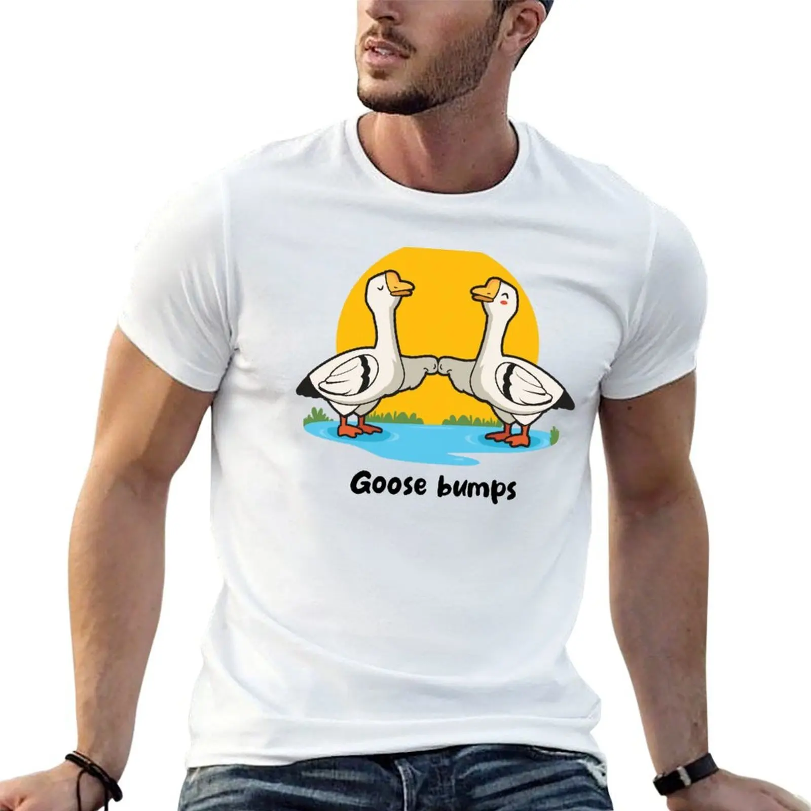 Goose Bumps (on light colors) T-Shirt man graphic t shirt t shirt custom print T-Shirt