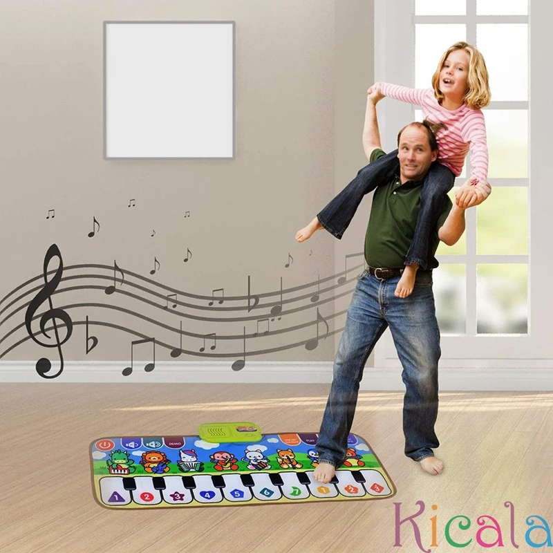 Kids Piano Mat Educational Musical Keyboard Mat Floor Dancing Mat Play Blanket For Kids Learning Music Toys Gift For Children