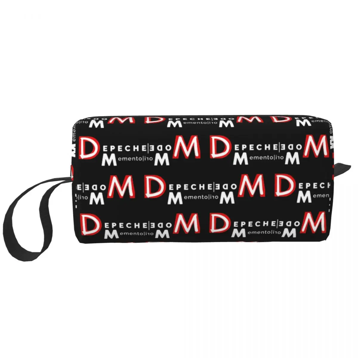 Depeche Cool Mode Large Makeup Bag Beauty Pouch Travel Cosmetic Bags Memento Mori Portable Toiletry Bag for Women